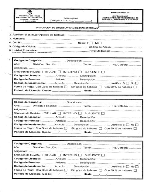 ley 645-a chaco pdf|disposición de licencia chaco.